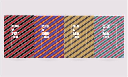 Colourful Thai loincloth, Pha Khao Ma covers design. Minimal geometric pattern gradients, Set of Vector Illustration.のイラスト素材