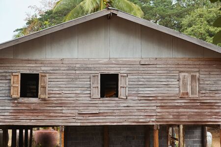 Wooden houseのeditorial素材