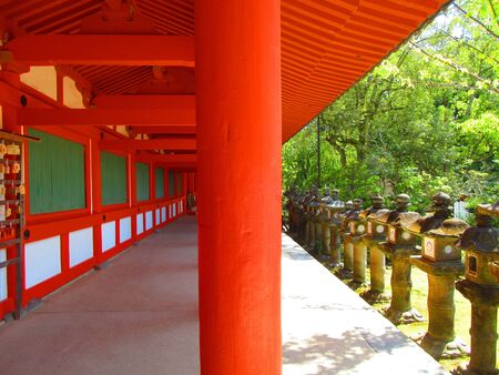 Red pillar in Japanの写真素材