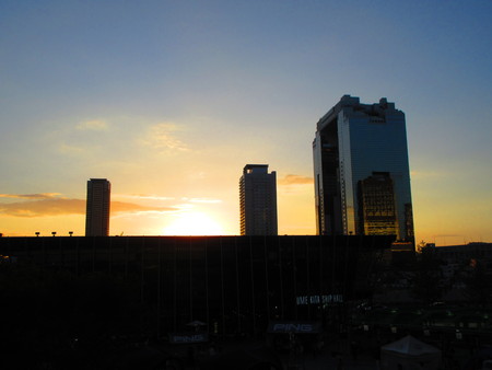 Osaka at sunsetのeditorial素材