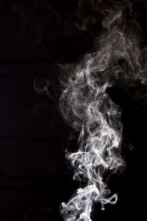 smoke on black backgroundの写真素材