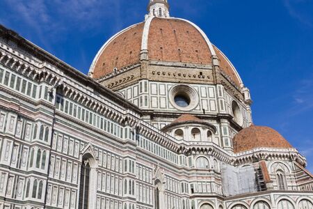 One of the most famous sights of Florence - cathedral of Santa Maria del Fiore の写真素材