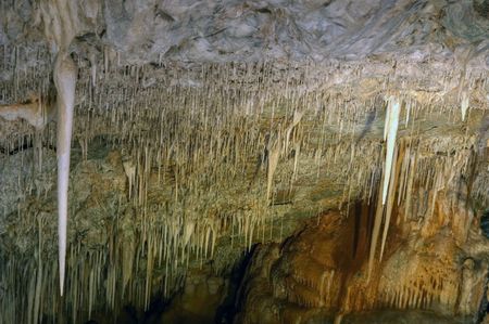 stalactites in Soreq cave, Israel