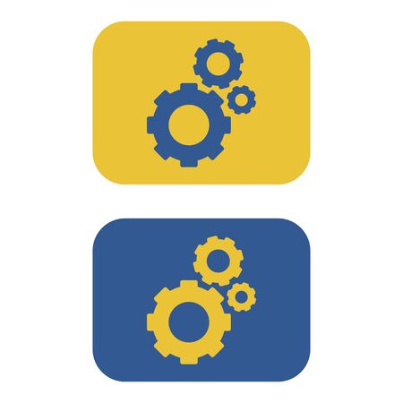 Gear Icon Vector flat design styleのイラスト素材