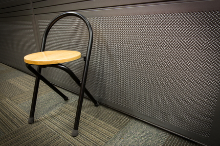 A chair on the floor.の写真素材