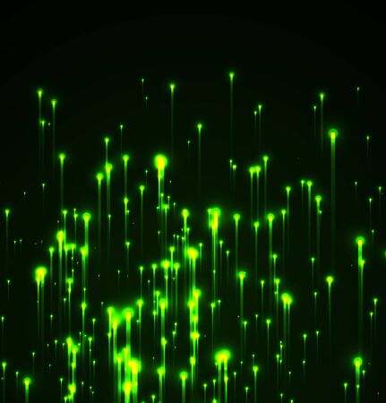 Green light rays. Abstract glowing background.のイラスト素材