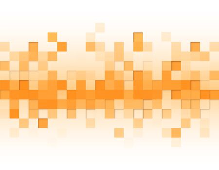 Mosaic abstract background. Square tiles of different  yellow colors.のイラスト素材