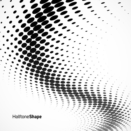 Abstract geometric background. Halftone background black and waite.のイラスト素材