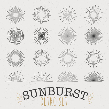 Set of linear badges. Many characters on a grey background.のイラスト素材