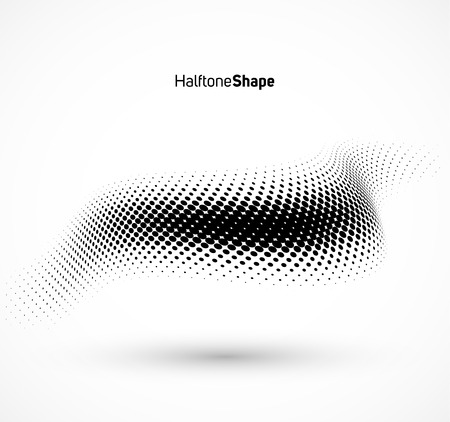 Abstract geometric background. Halftone background black and waite.のイラスト素材