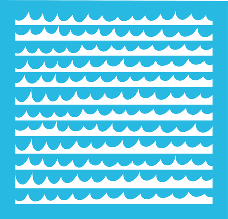 Simple Marine pattern. Drawing for childrens room decoration.のイラスト素材
