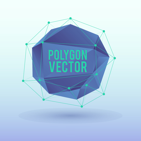 Poligon background. The main elements of lines and triangles.のイラスト素材