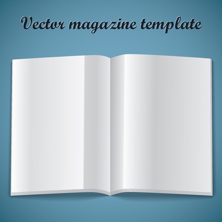 Magazine blank page template. Vector illustration.のイラスト素材