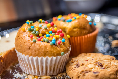 Muffins and cookiesの写真素材