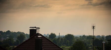 Rainy dawnの写真素材