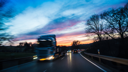 Dangerous night commuteの写真素材