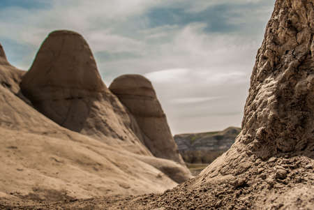 Hoodoos At Drumheller Alberta Canadaの写真素材