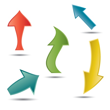  Vector arrows .のイラスト素材