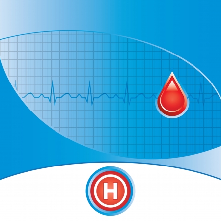 Blood donation  Medical backgroundのイラスト素材