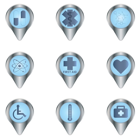 Medical button set のイラスト素材