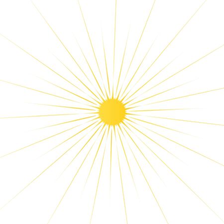 Orange sunburst summer VECTORのイラスト素材