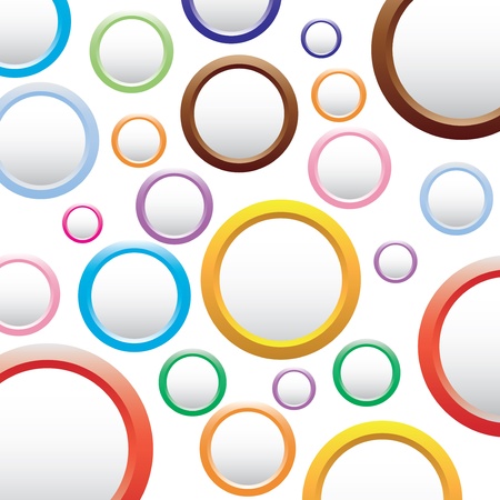 Abstract colorful background with circles vectorのイラスト素材