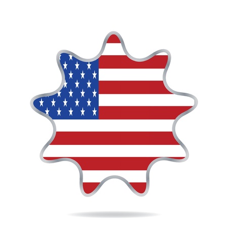  USA banner design setのイラスト素材