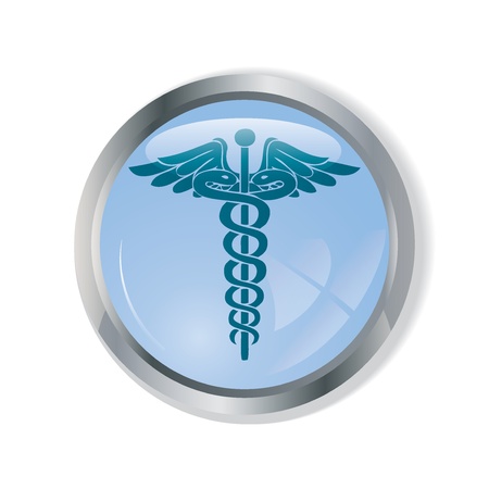 Caduceus medical symbol vector illustration.eps10のイラスト素材