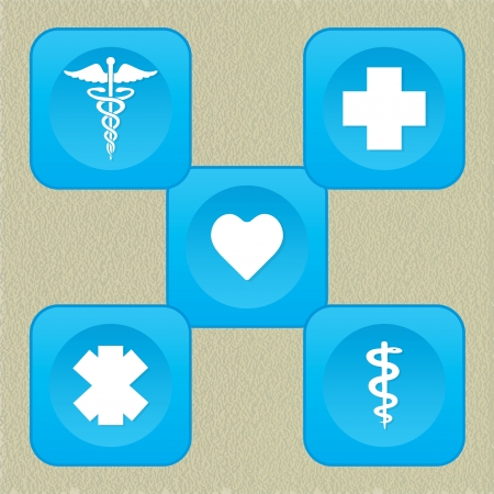 Set of medical banners or website headers. EPS 10.のイラスト素材