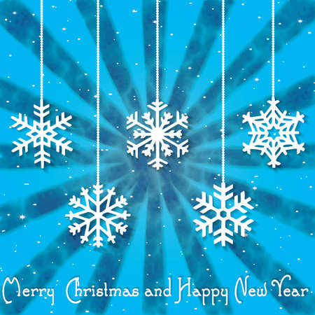 Christmas Greeting Card. Merry Christmas lettering, vector illustrationのイラスト素材