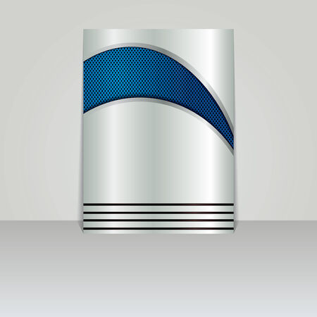 Brochure card banner metal-vectorのイラスト素材
