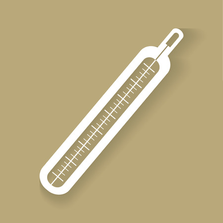 Medical thermometer web icon .vector