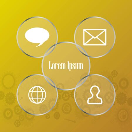 Modern infographics options banner. Vector illustration.のイラスト素材