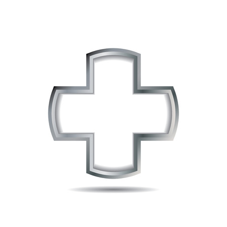 Medical cross line icon .のイラスト素材