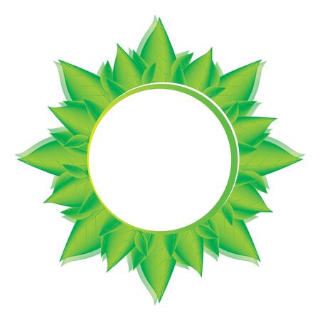 Green, eco, bio and organic label.vectorのイラスト素材