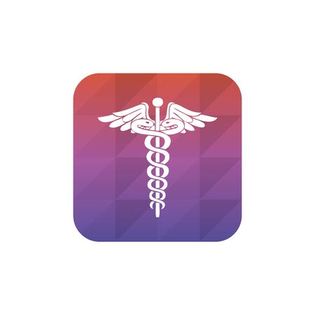 Medical sign shiny button.のイラスト素材