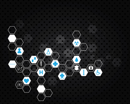 Abstract molecules medical background. EPS 10.のイラスト素材