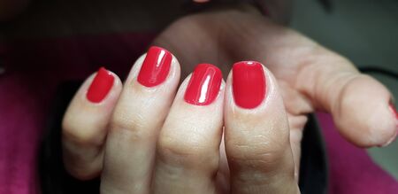 Beautiful hand manicure.のeditorial素材