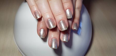 Beautiful hand manicure.のeditorial素材