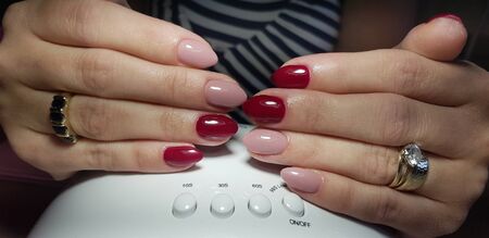 Beautiful hand manicure.のeditorial素材