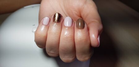 Beautiful hand manicure.のeditorial素材