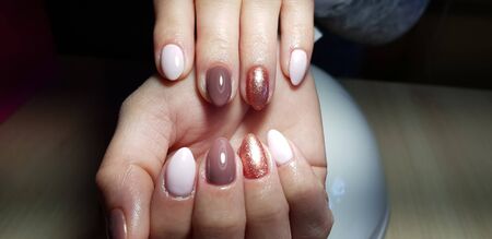 Beautiful hand manicure.のeditorial素材