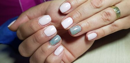 Beautiful hand manicure.のeditorial素材