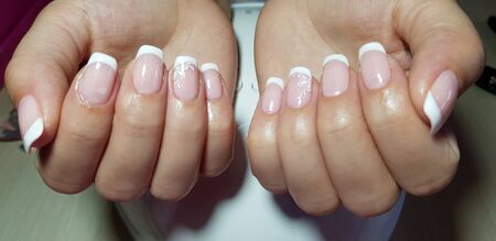 Beautiful hand manicure.のeditorial素材