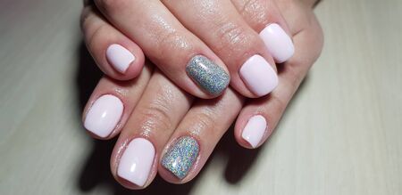Beautiful hand manicure.のeditorial素材