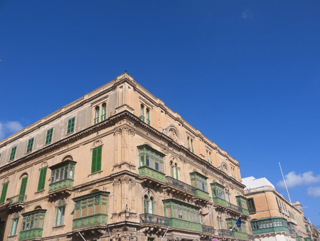Building in Valletta Maltaのeditorial素材