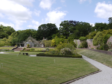 House and Gardens  at Bodelwyddan Castle in North Wales UKのeditorial素材