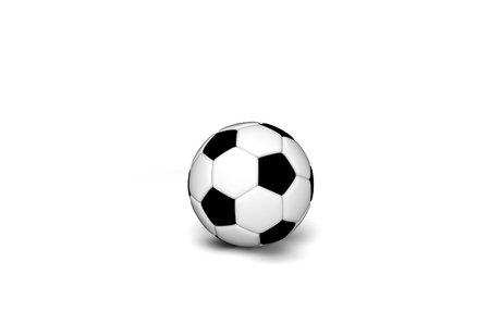 3d soccer ballの写真素材