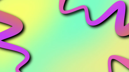 Abstract background gradient wave colorful simple modern popart premium vector