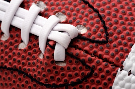 Detail of american football ball, close-up shotの写真素材